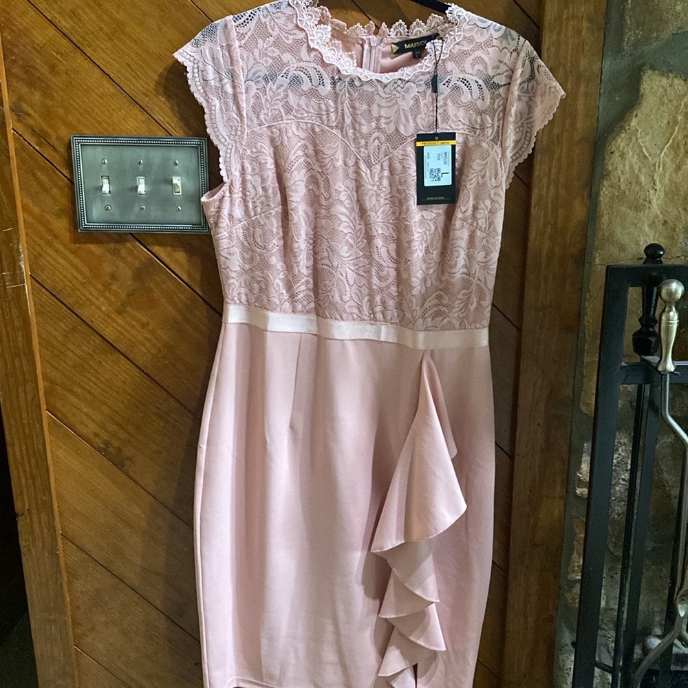 TWO LACE 👗 👗 Women's Retro Floral Lace Slim Evening Cocktail Mini